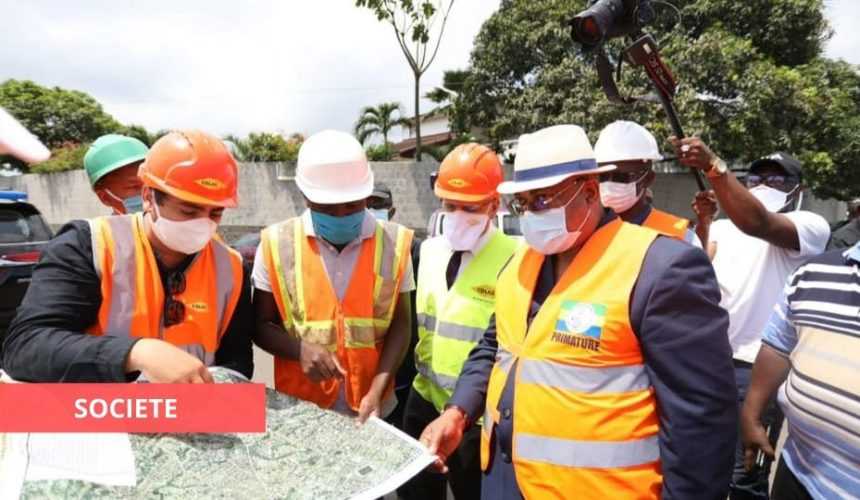 Medias241.com-gabon-LIBREVILLE : CONSTRUCTION D'UNE ROUTE SECONDAIRE AU NIVEAU DE L’AEROPORT LEON MBA