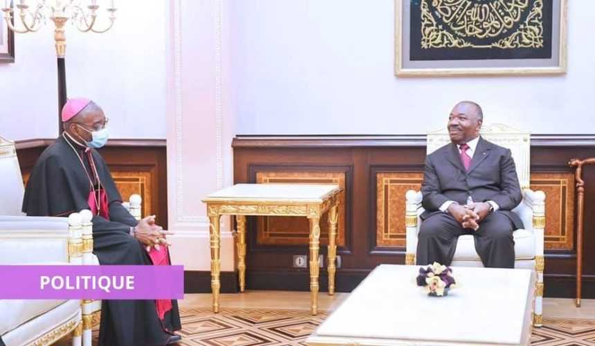 Medias241.com-Gabon-ALI BONGO ONDIMBA REÇOIT L'ARCHEVÊQUE DE LIBREVILLE MONSEIGNEUR JEAN-PATRICK IBA-BA