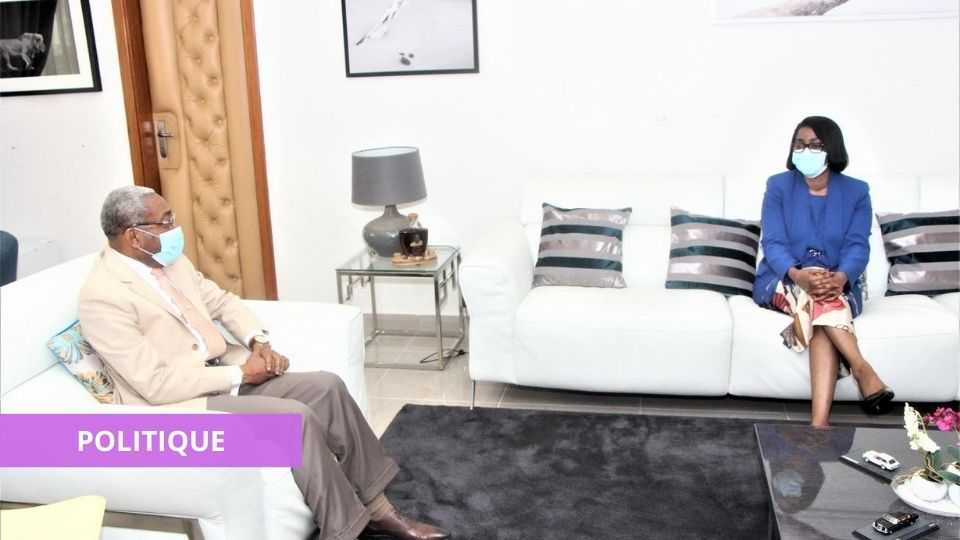Medias241.com-Gabon-ROSE CHRISTIANE OSSOUKA RAPONDA S’ENTRETIENT AVEC ÉRIC DODO BOUNGUENDZA