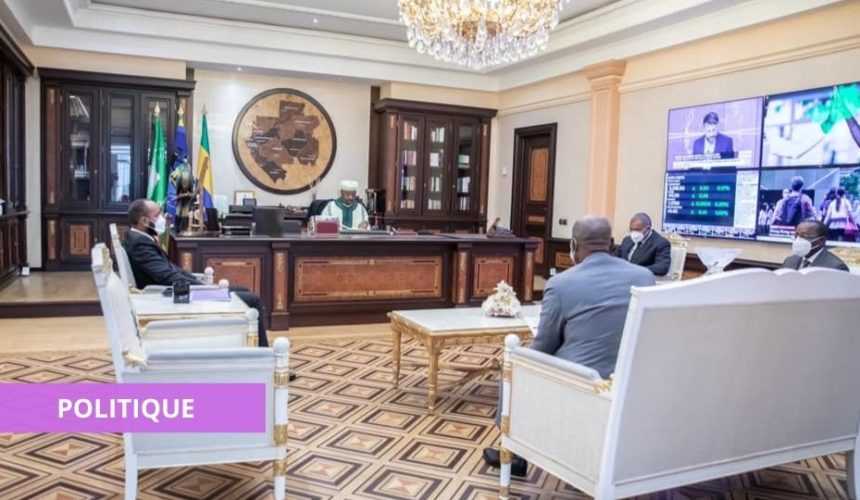 Medias241.com-Gabon-ALI BONGO ONDIMBA REÇOIT PACÔME MOUBELET BOUBEYA