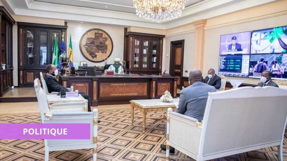 Medias241.com-Gabon-ALI BONGO ONDIMBA REÇOIT PACÔME MOUBELET BOUBEYA