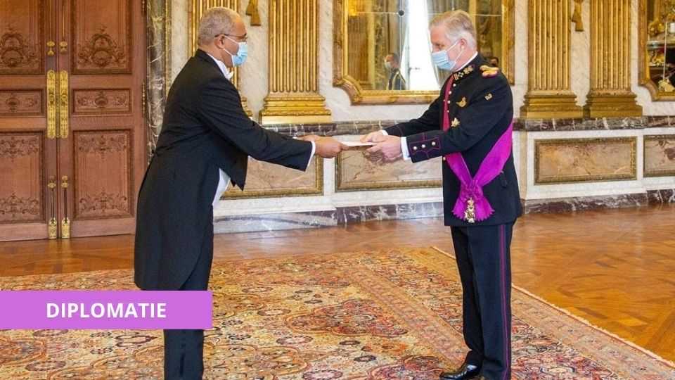 Medias241.com-GABON-DIPLOMATIE : SERGE THIERRY MICKOTO PRÉSENTE SA LETTRE DE CRÉANCE AU ROI BELGE