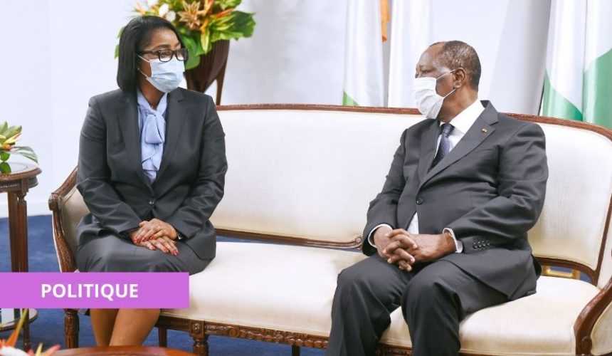 Medias241.com-DIPLOMATIE : ROSE CHRISTIANE OSSOUKA RAPONDA REÇUE EN AUDIENCE PAR SEM ALASSANE OUATTARA
