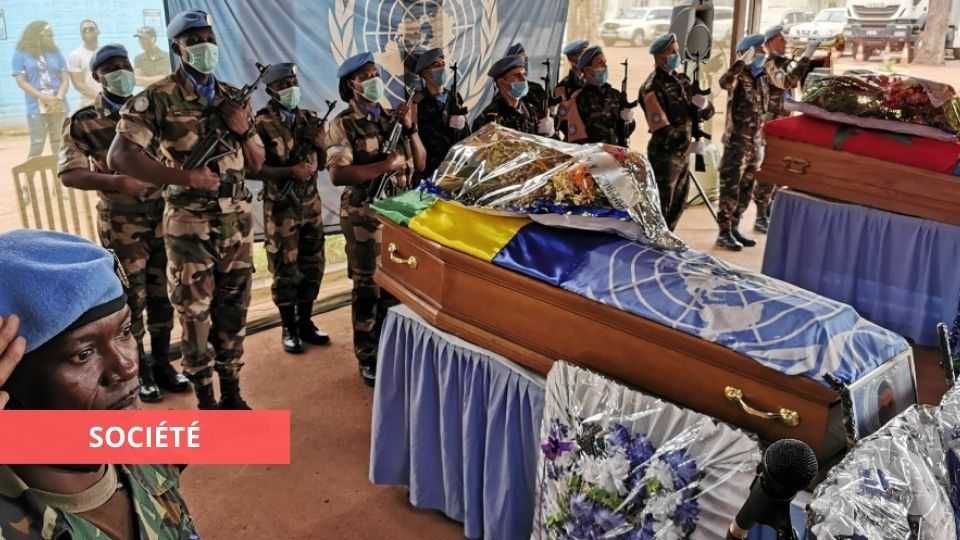 Medias241.com-GABON-LA MINUSCA REND HOMMAGE AU MAÎTRE MAJOR FRANCK DONALD MBOUNDOU MOUSSOUNDA