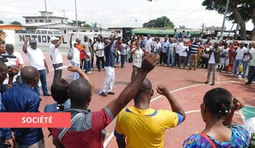 Medias241.com-GABON-EDUCATION : SIT-IN DU SENA ET DE LA CONASYSED CE JOUR A LA FONCTION PUBLIQUE