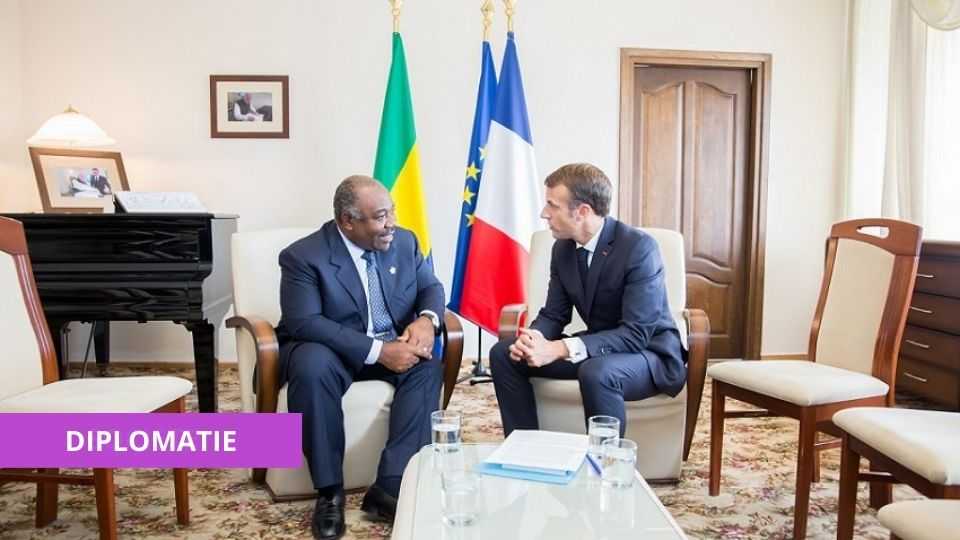 Medias241.com-GABON-ALI BONGO ONDIMBA EN TÊTE À TÊTE AVEC SON HOMOLOGUE FRANÇAIS EMMANUEL MACRON