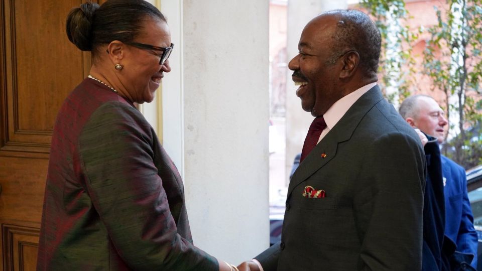 Medias241.com-GABON-Commonwealth : Ali Bongo et Patricia Scotland devisent à Londres