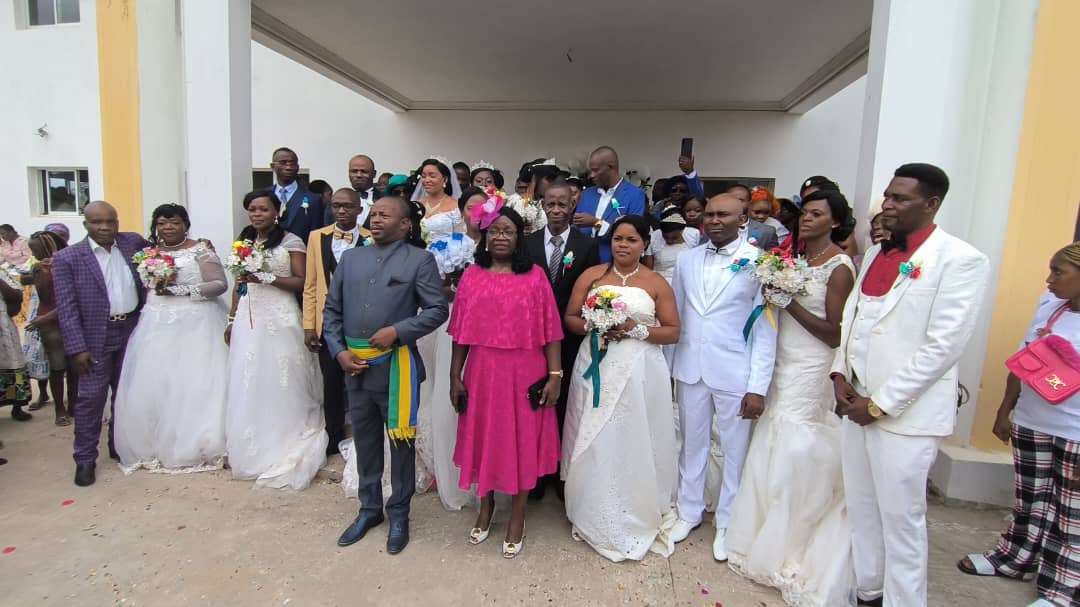 Medias241.com-Gabon-Ndjolé: Succès Éclatant pour la 3e Édition des Mariages Collectifs